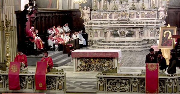 Giubileo dei Giovani presieduto dall'Arcivescovo Domenico, Cattedrale di Lecce 19 marzo 2016