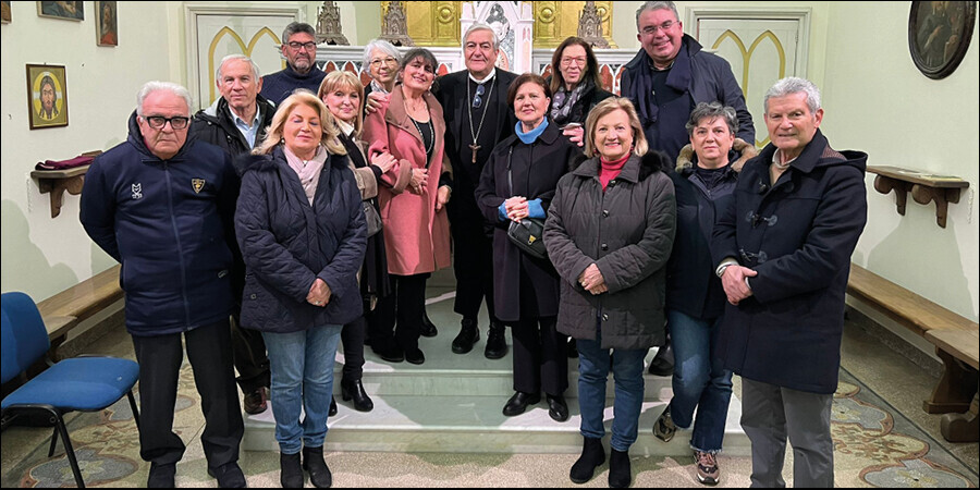 La benedizione dell’arcivescovo Seccia sul nuovo consiglio diocesano del Cav di Lecce